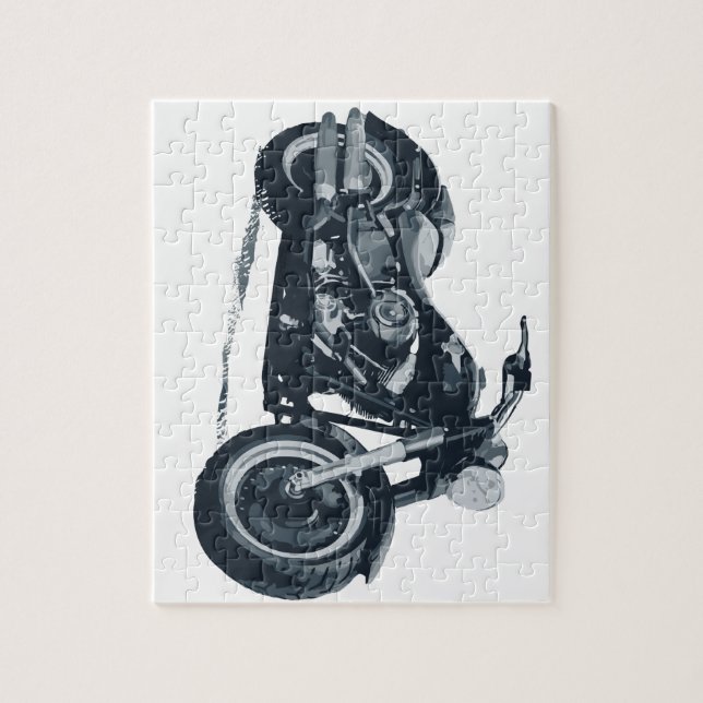 Puzzle Chaque garçon aime une grosse moto américaine (Vertical)