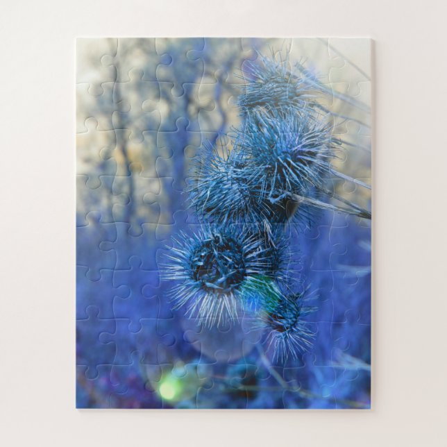 Puzzle Chardon en violet (Vertical)