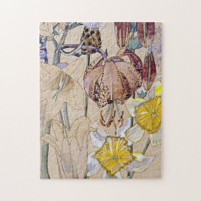 Puzzle Charles Rennie Mackintosh - Mont Louis - Fleur (Vertical)