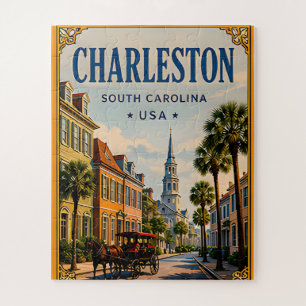 Puzzle 🏛️ Charleston Caroline du Sud Historique Rétro