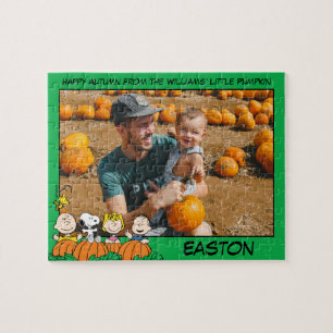 Puzzle Charlie Brown et Gang Citrouille Photo personnalis
