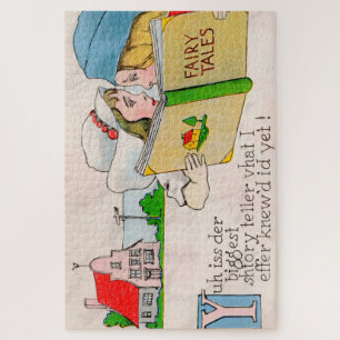 Puzzle Charmante Conte Vintage Fée Illustration :