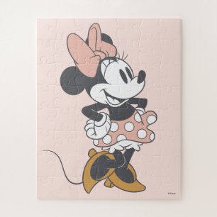 Puzzle Charme Douce Vintage Minnie Mouse à Points de Repè