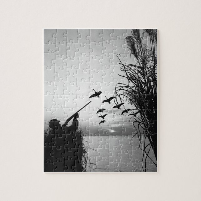 Puzzle Chasse de canard d'homme (Vertical)