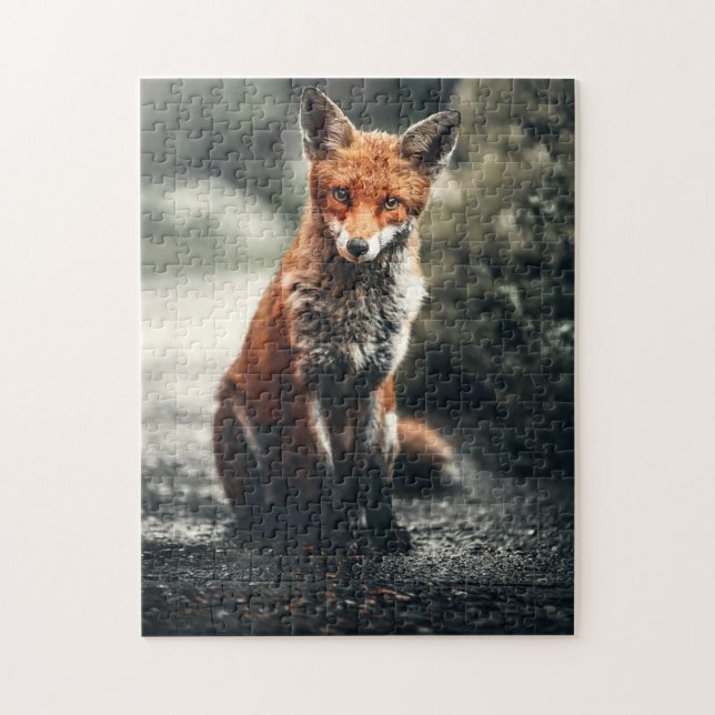 Puzzle Chasse sauvage Renard rouge Animaux Forêt Nature P (Vertical)