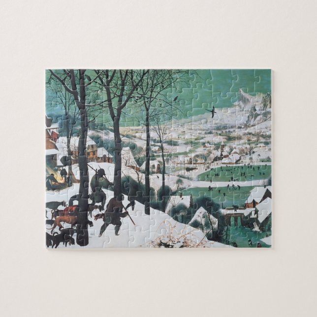 Puzzle Chasseurs dans la neige par Bruegel (Horizontal)