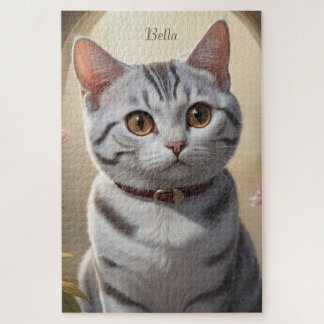 Puzzle Chat Américain à courte portée mignon avec grands