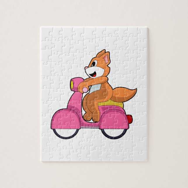 Puzzle Chat comme Biker avec Scooter.PNG (Vertical)