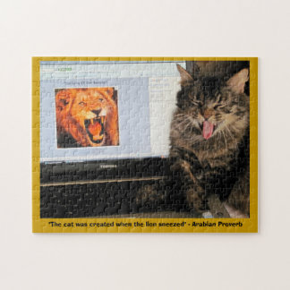 Puzzle Chat Créé Quand Le Lion A Éternué