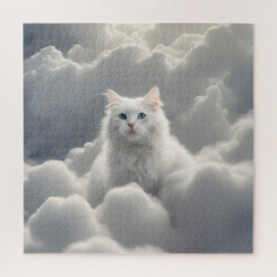 Puzzle Chat dans les nuages