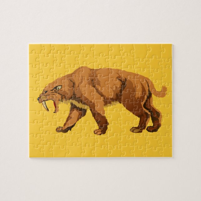 Puzzle Chat de dent de sabre (Horizontal)