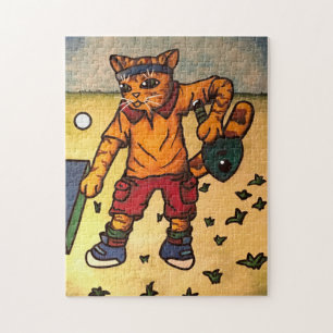 Puzzle Chat de tennis de table