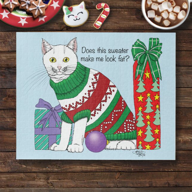 Puzzle Chat drôle moche de Noël (Créateur téléchargé)