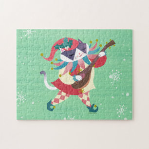Puzzle Chat elf de Noël
