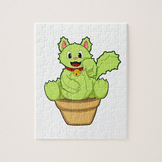 Puzzle Chat en cactus (Vertical)
