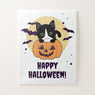 Puzzle Chat En Citrouille Chats Doux Joyeux Halloween Jig
