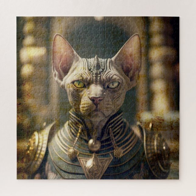 Puzzle Chat guerrier. (Vertical)