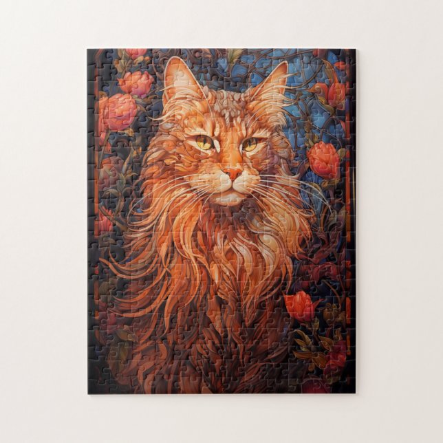 Puzzle chat Maine Coon (Vertical)