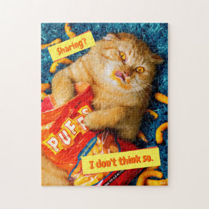 Puzzle Chat Manger Fromage Puits