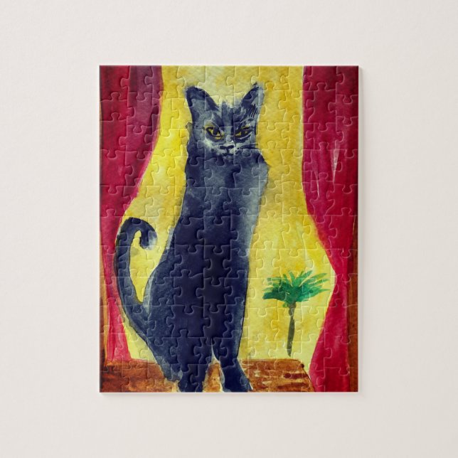 Puzzle Chat noir (Vertical)