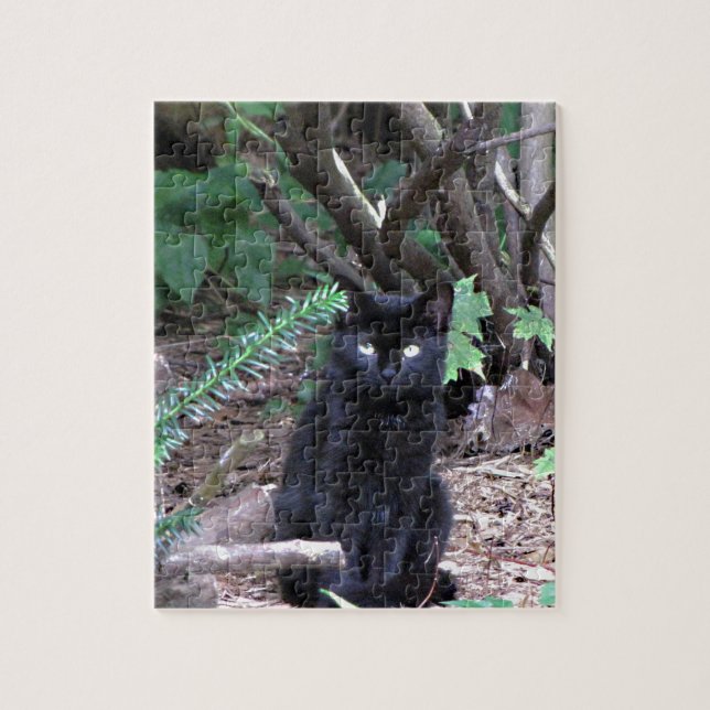 Puzzle Chat noir de chaton (Vertical)