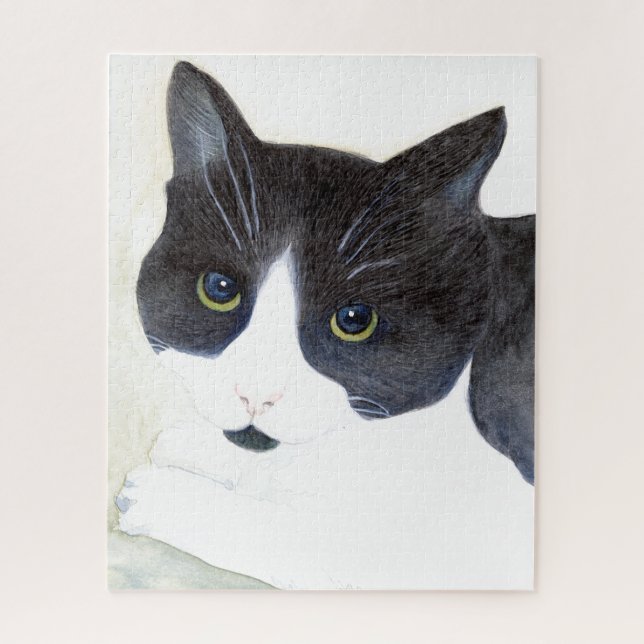 Puzzle Chat noir et blanc (Vertical)