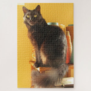 Puzzle - Chat noir et fils