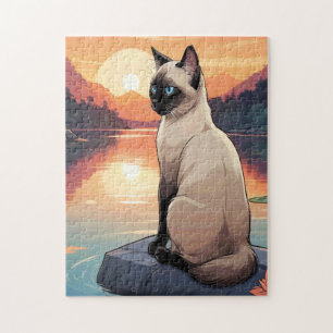 Puzzle Chat siamois
