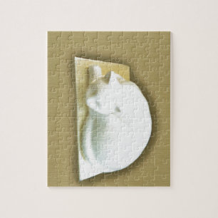 Puzzle Chat sur boîte dorée II