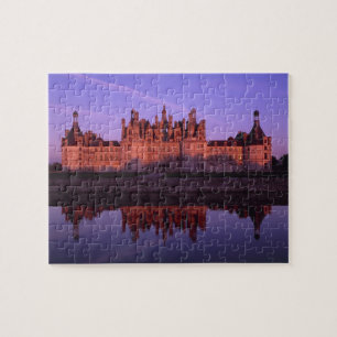 Puzzle Château Chambord au coucher du soleil, vallée de l