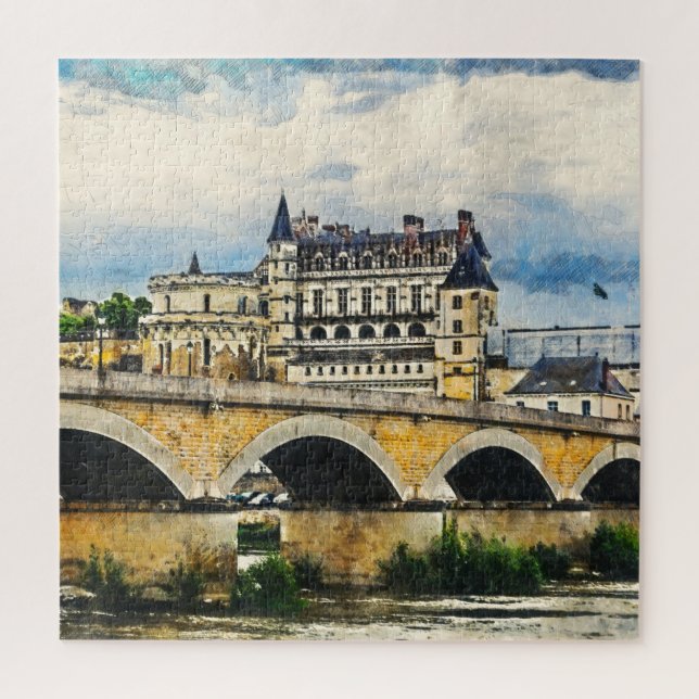 Puzzle Château d'Amboise en Vallée de la Loire, France (Vertical)