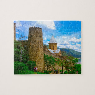 Puzzle Château d'Ananuri Géorgie Aragvi Caucuses Montagne
