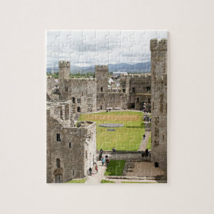Puzzle Château de Caernarfon, Pays de Galles, Royaume-Uni