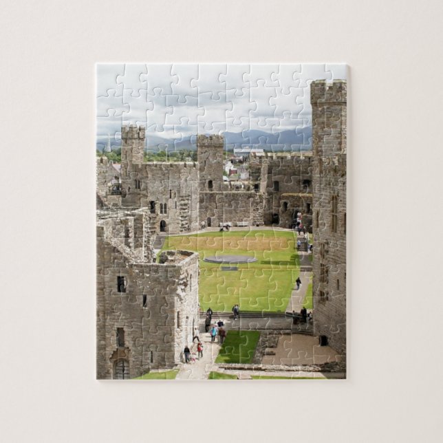 Puzzle Château de Caernarfon, Pays de Galles, Royaume-Uni (Vertical)