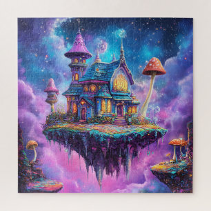 Puzzle Château de Conte de Fées Magique & Île Flottante