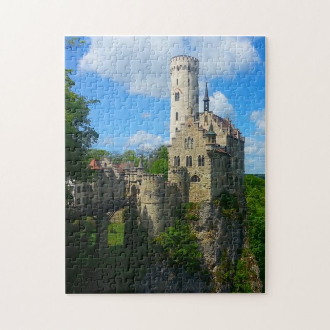 Puzzle Château de Lichtenstein Reutlingen Allemagne. (Vertical)