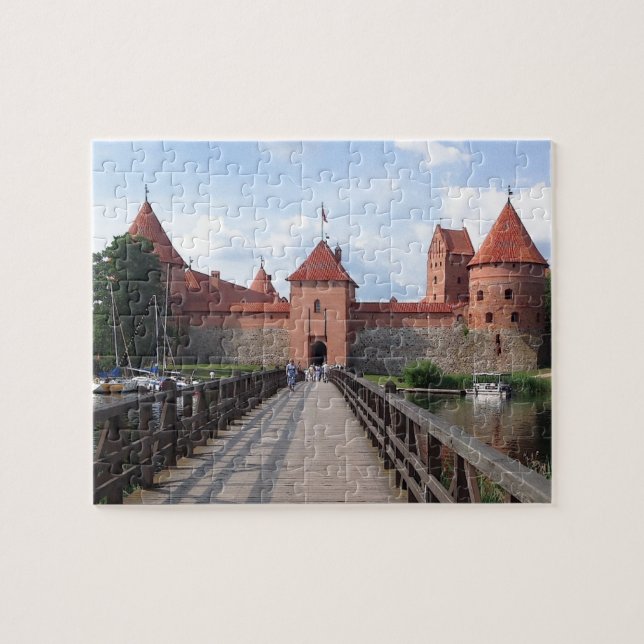 Puzzle Château de l'île de Trakai - Lituanie — (Horizontal)