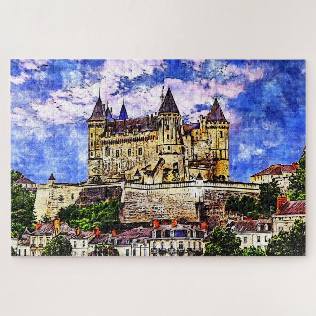 Puzzle Château de Saumur, Vallée de la Loire, France. (Horizontal)