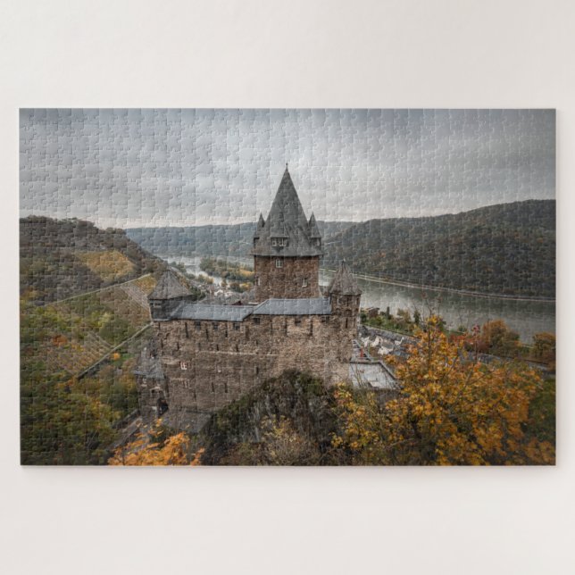 Puzzle Château de Stahleck Bacharach Allemagne (Horizontal)