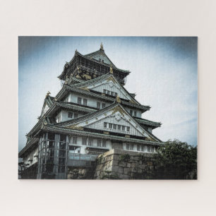 Puzzle Château d'Osaka au crépuscule, chuoku, Osaka Jap