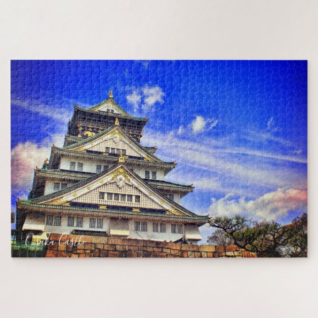 Puzzle Château d'Osaka (ciel bleu ver.) [Puzzle] (Horizontal)