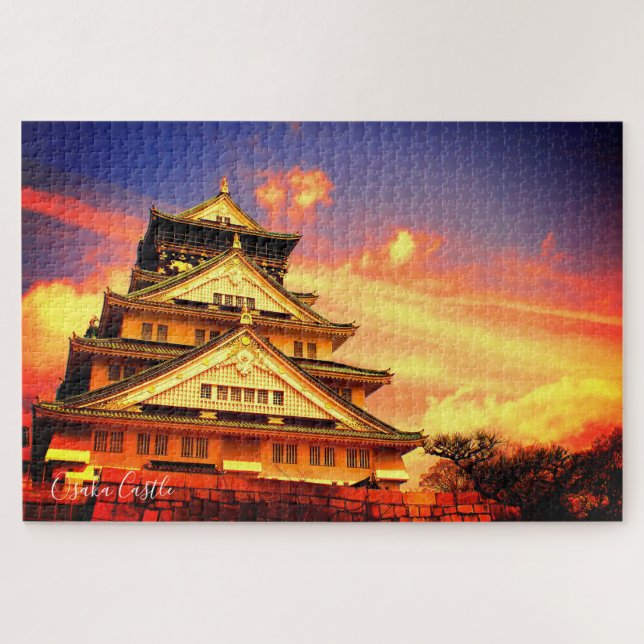 Puzzle Château d'Osaka (Coucher de soleil ver.) [Puzzle] (Horizontal)