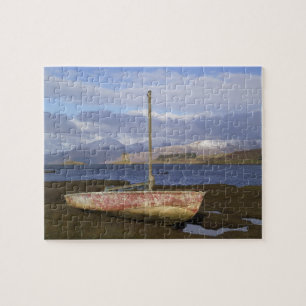 Puzzle Château Stalker avec bateau de pêche dans
