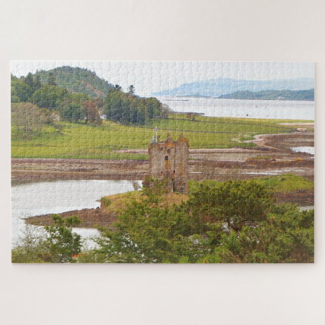 Puzzle Château Stalker, Écosse (Horizontal)