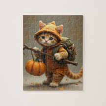 chaton vagabond voyage d'automne