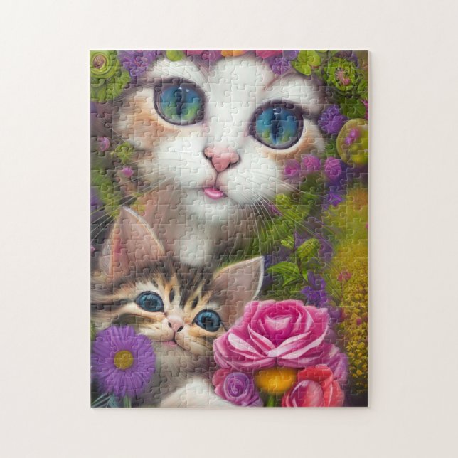 Puzzle Chatons adorables 8 (Vertical)