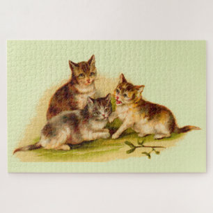 Puzzle chatons victoriens