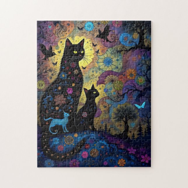 Puzzle Chats Abstraits (Vertical)