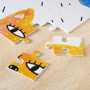 Puzzle Chats aquarelles et amis