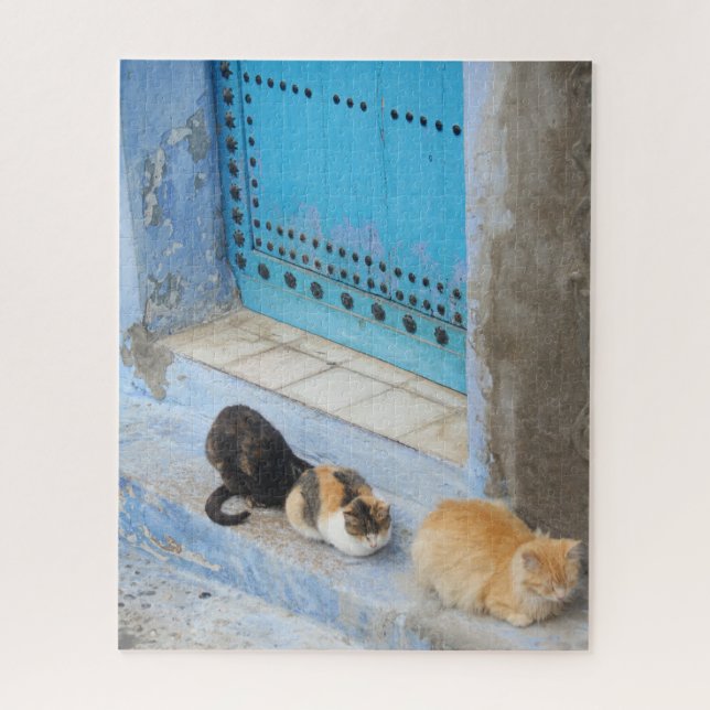 Puzzle Chats, Chefchaouen, Maroc (Vertical)